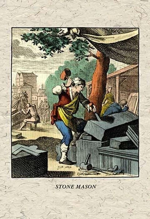 Stone Mason by J. A. C. Lohr - Art Print