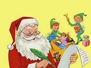 Santa Claus and His Helpers by Dorothy Griden - Art Print
