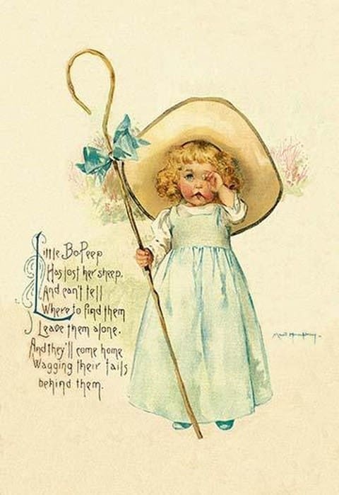 Little Bo Peep by Maud Humphrey - Art Print