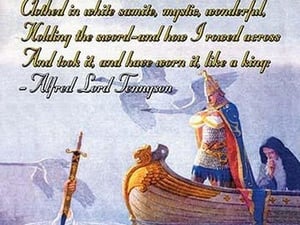 Morte D'Arthur by Alfred Lord Tennyson - Art Print