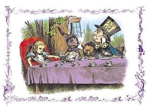Alice in Wonderland: A Mad Tea Party by John Tenniel - Art Print