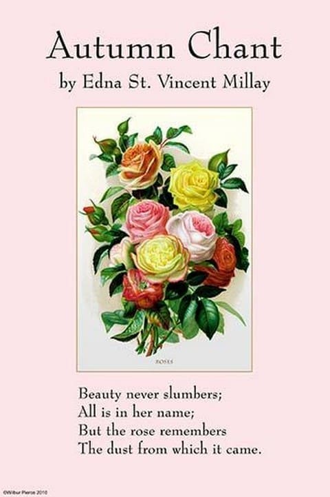 Autumn Chant by Edna St. Vincent Millay - Art Print