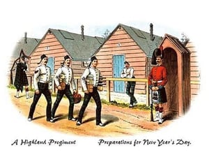A Highland Regiment by Richard Simkin - Art Print