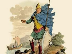 Costume of a Saxon Chief - Art Print
