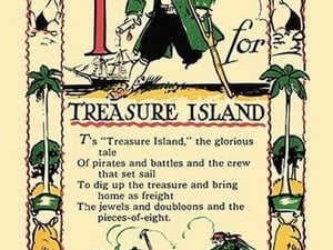 T for Treasure Island by Tony Sarge - Art Print