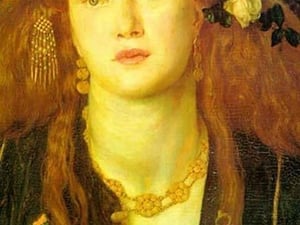 Bocca Baciata; the kissed Mouth by Dante Gabriel Rossetti - Art Print