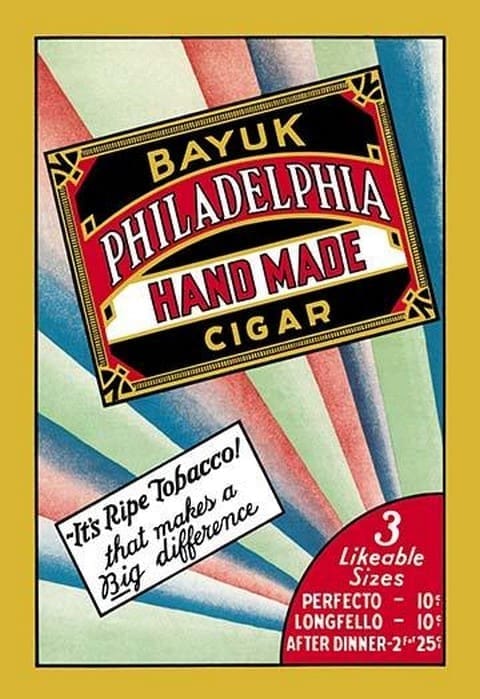 Bayuk Philadelphia Handmade Cigars by FREE LIBRARY OF PHILADELPHIA - Art Print