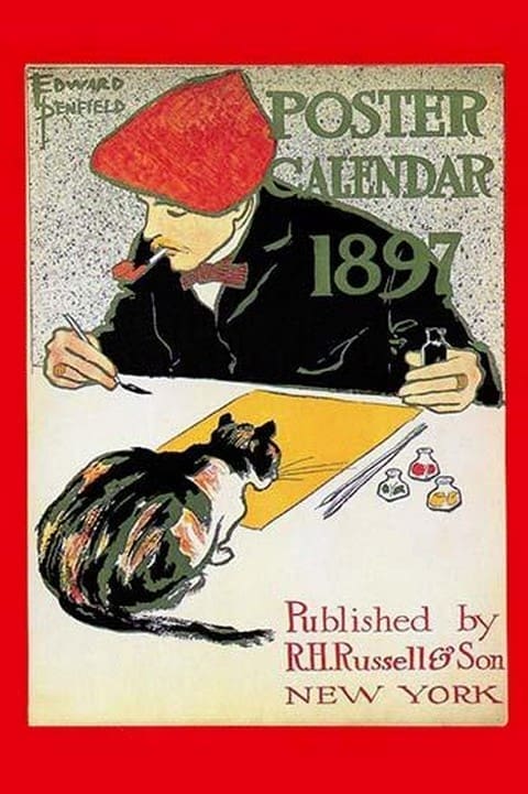 1897 Poster Calendar by Edward Penfield - Art Print