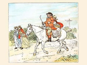 A Farmer Went a Trotting on His Gray Mare by Randolph Caldecott - Art Print