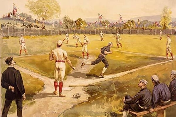 Baseball by L. Prang & Co. - Art Print