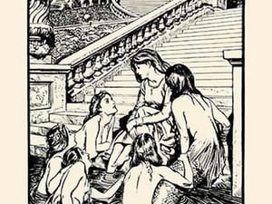 The Sisters Visited Her Every Night by H.M. Brock - Art Print