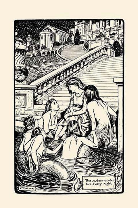 The Sisters Visited Her Every Night by H.M. Brock - Art Print