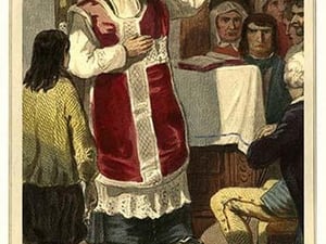 A Stubborn Priest by L. Massard - Art Print