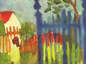 Garden gate by August Macke - Art Print