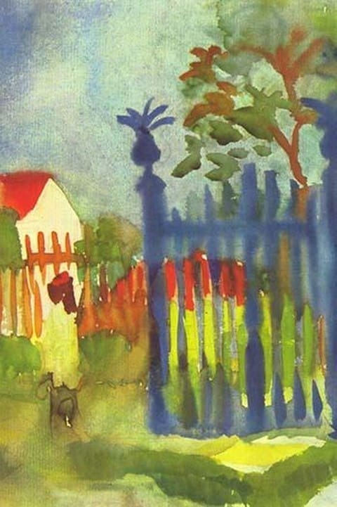 Garden gate by August Macke - Art Print