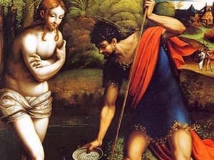 Baptism of Christ by Girolamo Parmigianino - Art Print