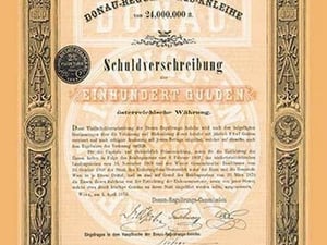 Donau-Regulirongs-Anleihe Schuldverschriebung - Art Print
