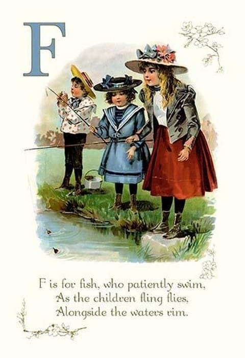 F is for Fish - Art Print