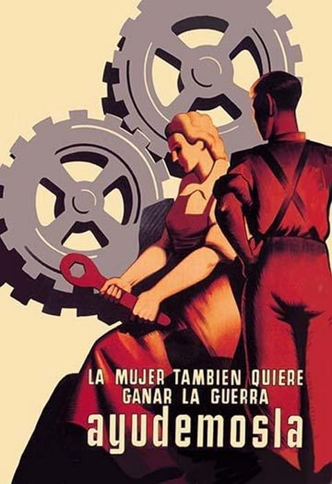 La Mujer Tambien Quiere Ganar La Guerra Ayudemosla - Art Print