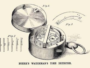 Buerk's Watchman's Time Detector - Art Print