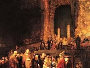 Christ and the adultress by Rembrandt Van Rijn - Art Print