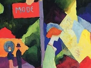 Fashion window by August Macke - Art Print