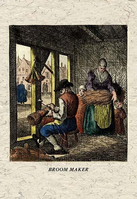 Broom Maker by J. A. C. Lohr - Art Print