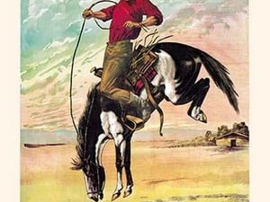 Buffalo Bill: A Bucking Bronco - Art Print