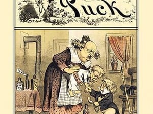 Puck Magazine: In a Critical Condition by Frederick Burr Opper - Art Print