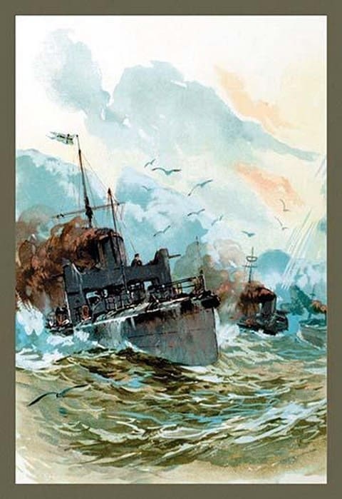 U.S. Navy: Rough Seas by Willy Stower - Art Print