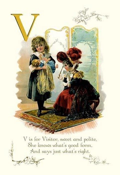 V is for Visitor - Art Print