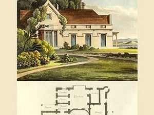 A Vicarage House by J. B. Papworth - Art Print