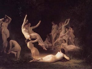 Nyphaeum by William Bouguereau - Art Print
