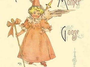 Maud Humphrey's Mother Goose (book cover) by Maud Humphrey - Art Print