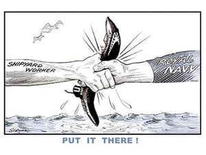 Put it There! by Strube - Art Print