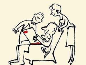Family Reading - Art Print