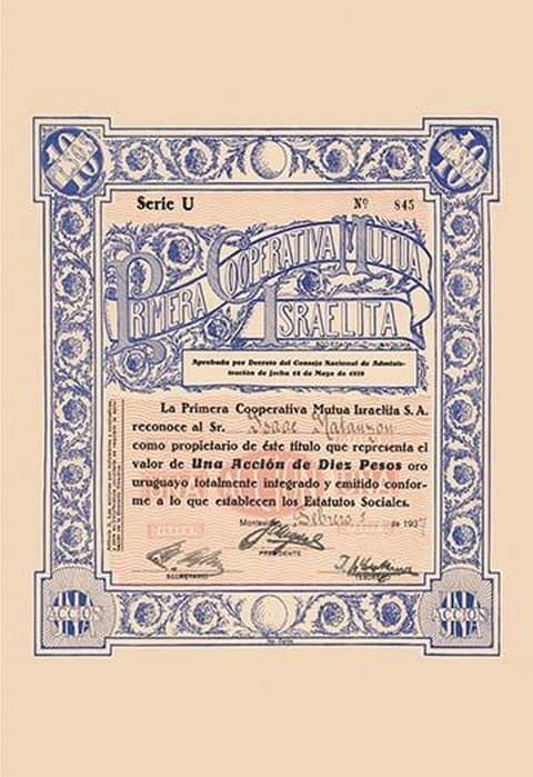 Primera Cooperativa Mutua Israelita - Art Print