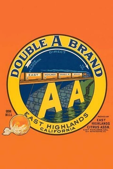 Double A Brand Oranges by Western Litho. - Art Print