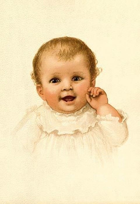 Baby Face by Ida Waugh - Art Print