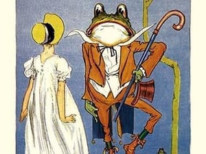 Dorothy and Frogman by John R. Neill - Art Print