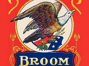 No. 2 Warehouse Eagle Broom Label - Art Print