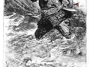 Only the Navy can stop this by William Allen Rogers - Art Print