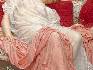 Jasmine by Albert Joseph Moore - Art Print