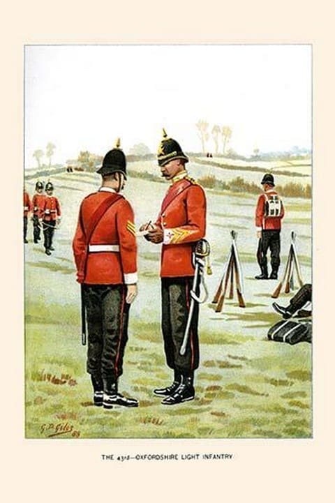 43rd Oxfordshire Light Infantry by Walter Richards - Art Print