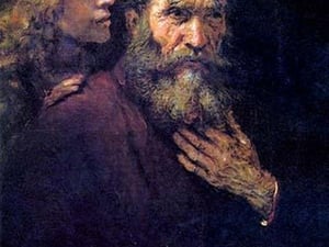 Evangelist Mathew and the Angel by Rembrandt Van Rijn - Art Print