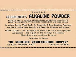 Schreiner's Alkaline Powder - Art Print