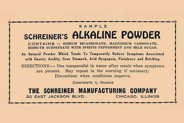 Schreiner's Alkaline Powder - Art Print