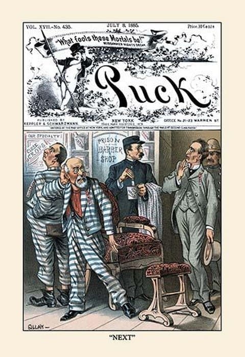 Puck Magazine: Next by Bernhard Gillam - Art Print