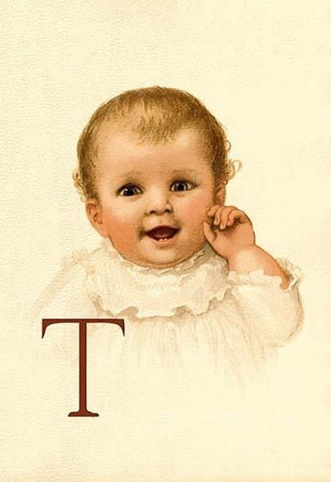 Baby Face T by Ida Waugh - Art Print