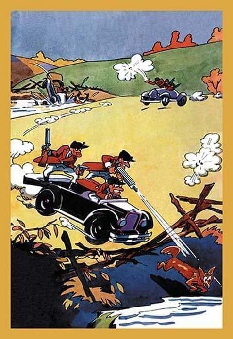 Fox on the Run by Will B. Johnstone - Art Print